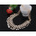N-3793Korea Style Gold PLated Alloy Brilliant Multilayer Pearl tassels Choker Necklace