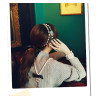 F-0142  Korea Style Silver Plated Link Chain Pearl Crystal Rhinestone Flower Hair band Hair Accessory