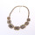 N-3825 2014 New Fashionable Bronze Plated Alloy Green Red Square Crystal Choker Necklace