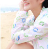 K-0007 Women Long Sleeve Candy Color Beach Smile Breathe freely Uv Sun-protective Clothing Coat Upper Garment