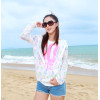 K-0007 Women Long Sleeve Candy Color Beach Smile Breathe freely Uv Sun-protective Clothing Coat Upper Garment