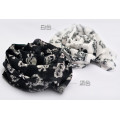 C-0067 New Coming Print White Black Crown Skull Chiffon Scarves Shawl