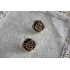 E-3088 Fashion style Gold Plated Alloy Hollow Out Leopard Head Button Ear Stud