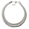 N-3785 European Style Gun Black Silver Gold Plated Alloy Spring Hoop Choker Necklace