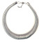 N-3785 European Style Gun Black Silver Gold Plated Alloy Spring Hoop Choker Necklace