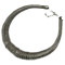 N-3785 European Style Gun Black Silver Gold Plated Alloy Spring Hoop Choker Necklace