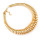 N-3833 European Style Silver Gold Plated Alloy Spring Hoop Choker Necklace