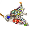 N-3839 New Fashion gold filled  Chain Rhinestone Colorful Crystal Bird Pendant Necklace