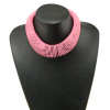 N-3844 European Style Gold Plated Alloy Spring Hoop Choker False Collar Necklace