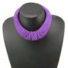 N-3844 European Style Gold Plated Alloy Spring Hoop Choker False Collar Necklace