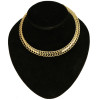 N-3842 European Style Silver Gold Plated Alloy Hoop Collar Choker Necklace