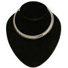 N-3842 European Style Silver Gold Plated Alloy Hoop Collar Choker Necklace