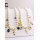 N-3853 Korea style Pearl Chain Cube Round Crystal Crosses Tassels Necklace