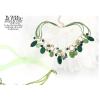 N-3854 Korea style Summer Jewelry Leather Chain Crystal Shell Tassels Necklace
