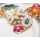 N-3851 Spring style Gold Plated Link Chain Colorful Beads Resin Gem Flowers Necklace
