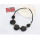 N-3858 Europe Style Black Chain Big Acrylic Geometry Gem Choker Necklace