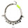 N-3867 Europe Style Silver Plated Vintage Hollywood 14ss Pink Black Brillant Crystal Rivets Chunky Chain Necklaces