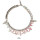 N-3867 Europe Style Silver Plated Vintage Hollywood 14ss Pink Black Brillant Crystal Rivets Chunky Chain Necklaces