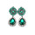E-3113 Vintage style Bronze Alloy Crystal Rhinestone Flower Drop Dangle Earrings