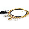 N-3862 Punk style multilayer chains crystal drop cards tassels pendant necklace