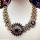 N-3884 2014 new High Quality gold plated women big fashion chain necklace costume choker flower Necklaces & Pendants luxury statement jewelry women