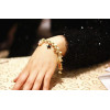 B-0358 New Arrival Korea Style Woven Handmade Leather Chain Stars Hearts Cards Eiffel Tower Pendants Bracelet For Girls