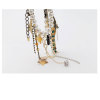 N-3886 fashion pearl chain crystal heart butterfly stars crosses leaf drop tower girl pendant multielement necklace