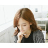 E-3123 Korea Style Gold Plated Alloy Clear Rhinestone Stars Tassels Earrings