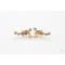 E-3123 Korea Style Gold Plated Alloy Clear Rhinestone Stars Tassels Earrings