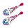 E-3111 European style Gun Black Alloy Colorful Resin Gem Crystal Flower Rhinestone Drop Flower Dangle Earrings