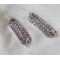 E-3128 Korea style gold/silver plated alloy full rhinestone double circle dangling earrings