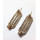 E-3128 Korea style gold/silver plated alloy full rhinestone double circle dangling earrings