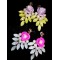E-3127 2014 hot sale fashion european style purple/big pearl crystal flower luxury statement shourouk earrings