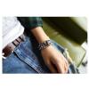 S-0096 New arrival rock punk popular design M letter silver double chunly chain necklace bracelets sets for women/men jewelry
