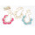 N-3924  Korea Style Summer Jewelry Gold Plated Chain rhinestone Resin Gem Flower Choker Necklace