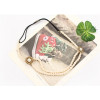 F-0164 Korea Style white pearl chain Hair Band Stretch Hair Accessories