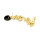 E-3165 Korea style gols plated alloy color left ction ear clip earrings