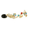 E-3165 Korea style gols plated alloy color left ction ear clip earrings