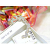 E-3174 Korea Style Silver Gold Plated Alloy Full Rhinestone Mustache Stud Ear Clip Earrings