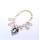 N-3966 European Style Gold Plated Thick Chain Vintage black women queen photo pendant white beads big rhinestone water Drop statement Necklace