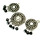 N-3971 New Vintage Style Silver Alloy Chain Carving Flower Round Crystal Beads Tassels Necklace
