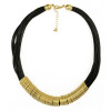 N-3976 European Style Multilayer Rope Chain Gold Plated semicircle Square Geometry Pendant Necklace
