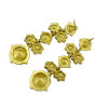 E-3196 Korea Style Vintage Gold Plated Royalblue Crystal Cute dangle Earrings