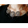 N-3971 New Vintage Style Silver Alloy Chain Carving Flower Round Crystal Beads Tassels Necklace