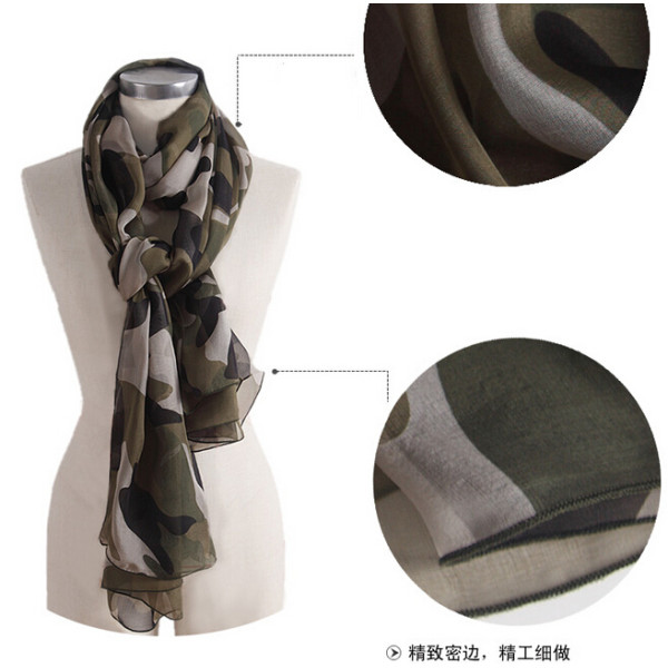 C-0068 New Coming camouflage pattern rectangle Scarves Shawl