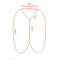 N-3993 Europea style silver/gold  link chain long chain body jewelry for women costume jewelry