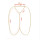 N-3993 Europea style silver/gold  link chain long chain body jewelry for women costume jewelry