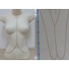 N-3993 Europea style silver/gold link chain long chain body jewelry for women costume jewelry