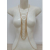 N-3994 Europea style silver/gold  link chain long chain body jewelry for women
