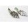 E-3214  E-3214Fashion European Style Bronze Alloy Crystal Rhinestone Flower Leaves Shourouk Earring